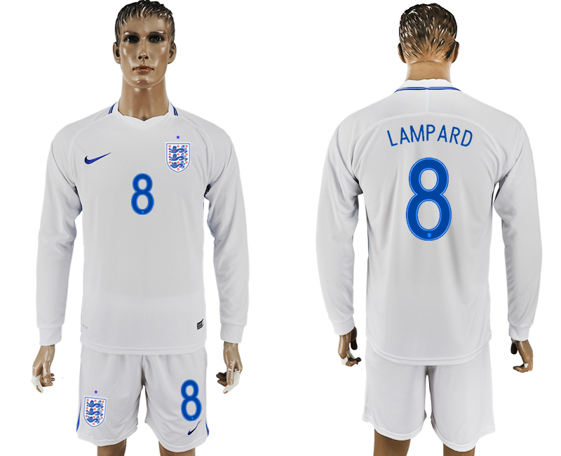 Maillot de foot ENGLAND LONG SLEEVE SUIT #8 LAMPARD  2018 FIFA W